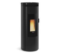 Poêle à granulés La Nordica Extraflame Amika 8 kW Revêtement en acier, dessus en majolique - noir