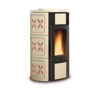 Poêle à granulés La Nordica Extraflame Iside Idro H15 | 18,1 kW Hydro Majolique améthyste