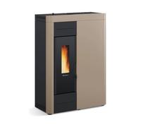 Poêle à granulés La Nordica Extraflame Virna Idro.16 | 14,5 kW Hydro acier Tortora