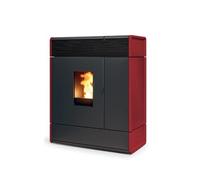 Poêle à granulés MCZ AKI Hydromatic 18 M2+ 17,7 kW céramique bordeaux