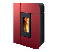 Poêle à granulés MCZ ALEA Air 7 S1 7 kW acier bordeaux