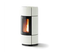 Poêle à granulés MCZ CURVE Air Matic 8 UP! M2 Core 8 kW céramique blanche