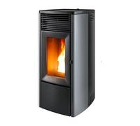 Poêle à granulés MCZ EGO Comfort Air 10 M3 10 kW acier argent