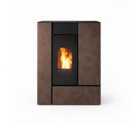 Poêle à granulés MCZ Feel Hydro Matic 24 M2 24,2 kW Hydro Verkleidung Corten