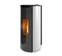 Poêle à granulés MCZ MINI Comfort Air 8 XUP! 8,1 kW Revêtement métal blanc