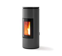 Poêle à granulés MCZ MOOD Comfort Air 8 M2 8,1 kW acier argent