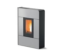 Poêle à granulés MCZ RAAM Comfort Air 8 S2 7,8 kW acier argent