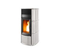 Poêle à granulés MCZ SUITE Comfort Air Matic 14 M3 Core 14,1 kW céramique Salt & Pepper