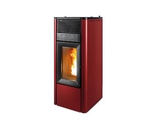 Poêle à granulés MCZ TEIA Comfort Air 10 S2 10 kW acier bordeaux