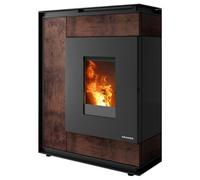 Poêle à granulés Oranier Boreas 8 kW Revêtement en pierre frittée Corten, Konzentrischer Anschluss