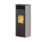 Poêle à granulés Palazzetti Ecofire Clelia TC 13 kW Revêtement en acier blanc