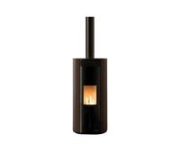 Poêle à granulés Palazzetti Ecofire Emily TC US 6 kW Revêtement en acier Mokka