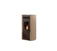 Poêle à granulés Palazzetti Ecofire Flo TC 9 kW Revêtement en acier café au lait