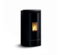 Poêle à granulés Palazzetti Ecofire Jackie Idro N 14 kW Revêtement en acier noir