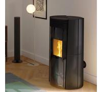 Poêle à granulés Palazzetti Ecofire Lilibet TC 13 kW Revêtement céramique noire