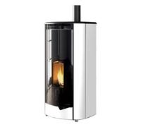 Poêle à granulés Palazzetti Ecofire Marianne US 6 kW Revêtement en acier blanc