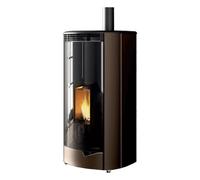 Poêle à granulés Palazzetti Ecofire Marianne US Pro 2 | 9 kW Revêtement en acier Mokka