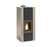 Poêle à granulés Palazzetti Ecofire Martina Idro Lux 13 | 10,3 kW Hydro Revêtement en acier ivoire