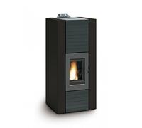 Poêle à granulés Palazzetti Ecofire Martina Idro Lux 13 | 10,3 kW Hydro Revêtement en acier noir