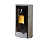 Poêle à granulés Palazzetti Ecofire Nadine TC 9,3 kW Revêtement céramique blanc mat