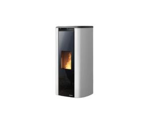 Poêle à granulés Palazzetti Ecofire Theo TC US 6 kW acier blanc