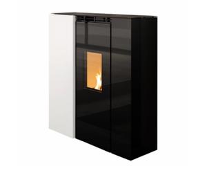 Poêle à granulés Palazzetti Tiffany Idro TC US 13 kW acier blanc