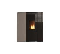 Poêle à granulés Palazzetti Tiffany Luft 13 | 12,7 kW Verkleidung Stahl Taubengrau