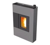 Poêle à granulés RED Althea Multiair 9 UP! S2 8,8 kW Habillage acier gris argent