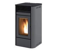 Poêle à granulés RED Camelia Air 8 S2 8 kW Habillage acier gris argent
