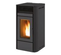Poêle à granulés RED Camelia Air 8 S2 8 kW Habillage latéral acier noir