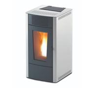Poêle à granulés RED Dalia Air 6 S1 6,3 kW Habillage latéral acier blanc