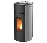 Poêle à granulés RED Kunal Air 8 S1 8 kW acier argent