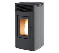 Poêle à granulés RED Loto Multiair 14 S2 13,8 kW Habillage acier gris argent