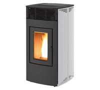 Poêle à granulés RED Loto Multiair 14 S2 13,8 kW Habillage latéral acier blanc