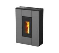 Poêle à granulés RED Melissa Air 7 XUP! S1 7 kW Habillage acier gris argent