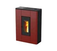 Poêle à granulés RED Melissa Air 7 XUP! S1 7 kW Habillage latéral acier bordeaux