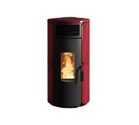 Poêle à granulés Royal Dora Air 80 | 8,2 kW Revêtement céramique rouge bordeaux