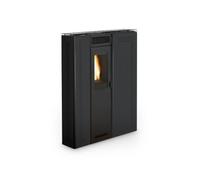 Poêle à granulés Royal Gigliola Air 80 7,3 kW Revêtement en acier noir