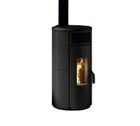 Poêle à granulés Royal Grazia E Air 80 US 8,2 kW Revêtement en acier noir