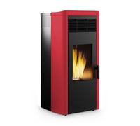 Poêle à granulés Royal Lea Air 120 | 11,8 kW Verkleidung Stahl Bordeauxrot
