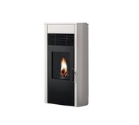 Poêle à granulés Royal Roberta Air 120 | 11,8 kW Revêtement en acier blanc