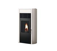 Poêle à granulés Royal Roberta Air 120 US 12,3 kW Revêtement en acier blanc