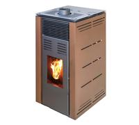 Poêle à granulés sans électricité modèle Natur Style 8 kW - Couleur marron