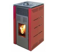 Poêle à granulés sans électricité modèle Nature Style 8 kW - Poêle à granulés sans courant - Fonctionne sans raccordement électrique (Bordeaux)