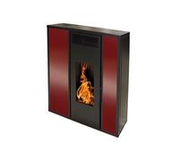 Interstoves Poêle à granulés TESSA 10 Étanche concentrique – Bordeaux