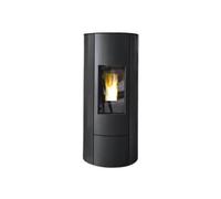 Poêle à granulés Wodtke crazy.nrg air+ 6/8 kW Revêtement latéral en acier noir, 8 kW
