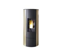 Poêle à granulés Wodtke crazy.nrg air+ 6/8 kW Revêtement latéral en acier Sahara (beige), 6 kW