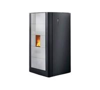 Poêle à granulés Wodtke ivo.smart water+ 8/9/13 kW hydro 13 kW, Verre Blanc