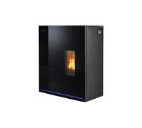 Poêle à granulés Wodtke ix.iQ air+ 6 kW avec eReserve, panneau latéral noir