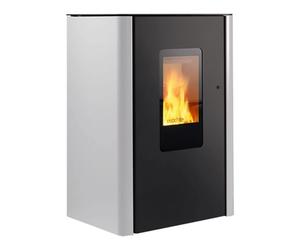 Poêle à granulés Wodtke Jack Water+ 8/10 kW hydro Revêtement latéral en acier blanc, 8 kW